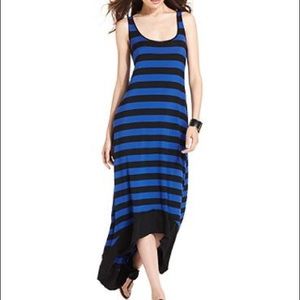 Kenzie Striped High Low Maxi Dress